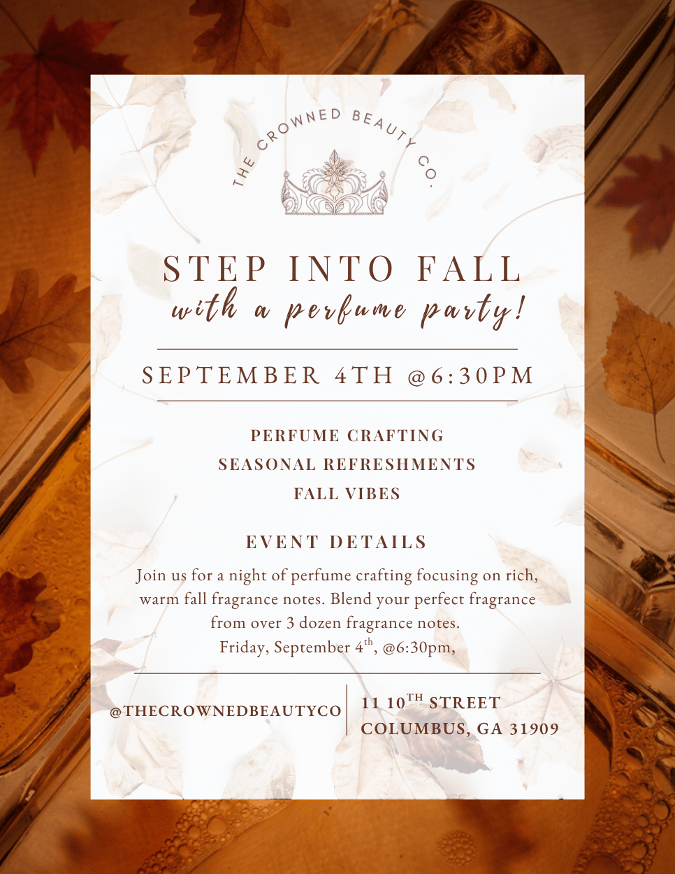 ๐โจ Fall Perfume Crafting Experience โจ๐
