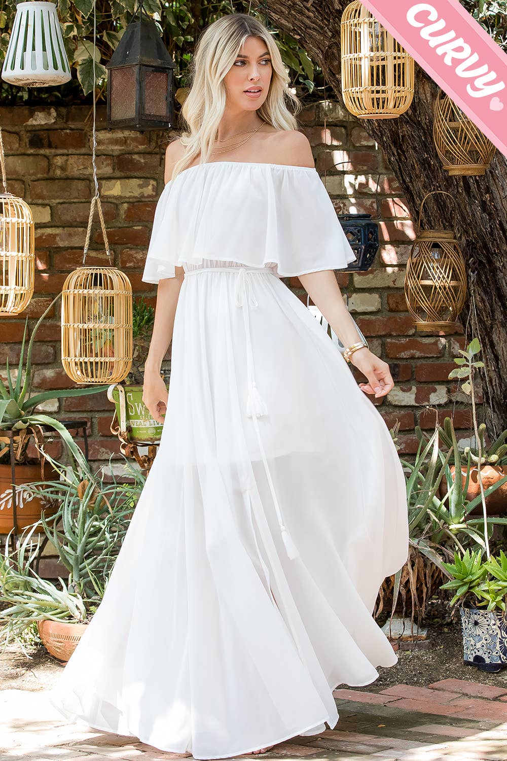Iliana Off Shoulder Maxi Dress