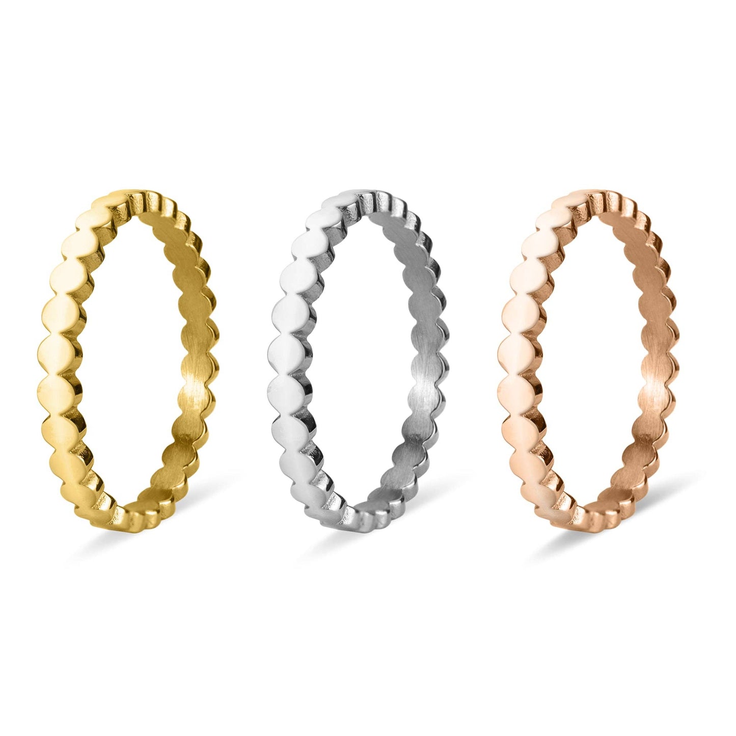 Scalloped Stacking Ring