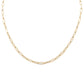 18K Gold Paperclip Chain Necklace