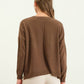 EXTENDED SHOULDER SWEATER