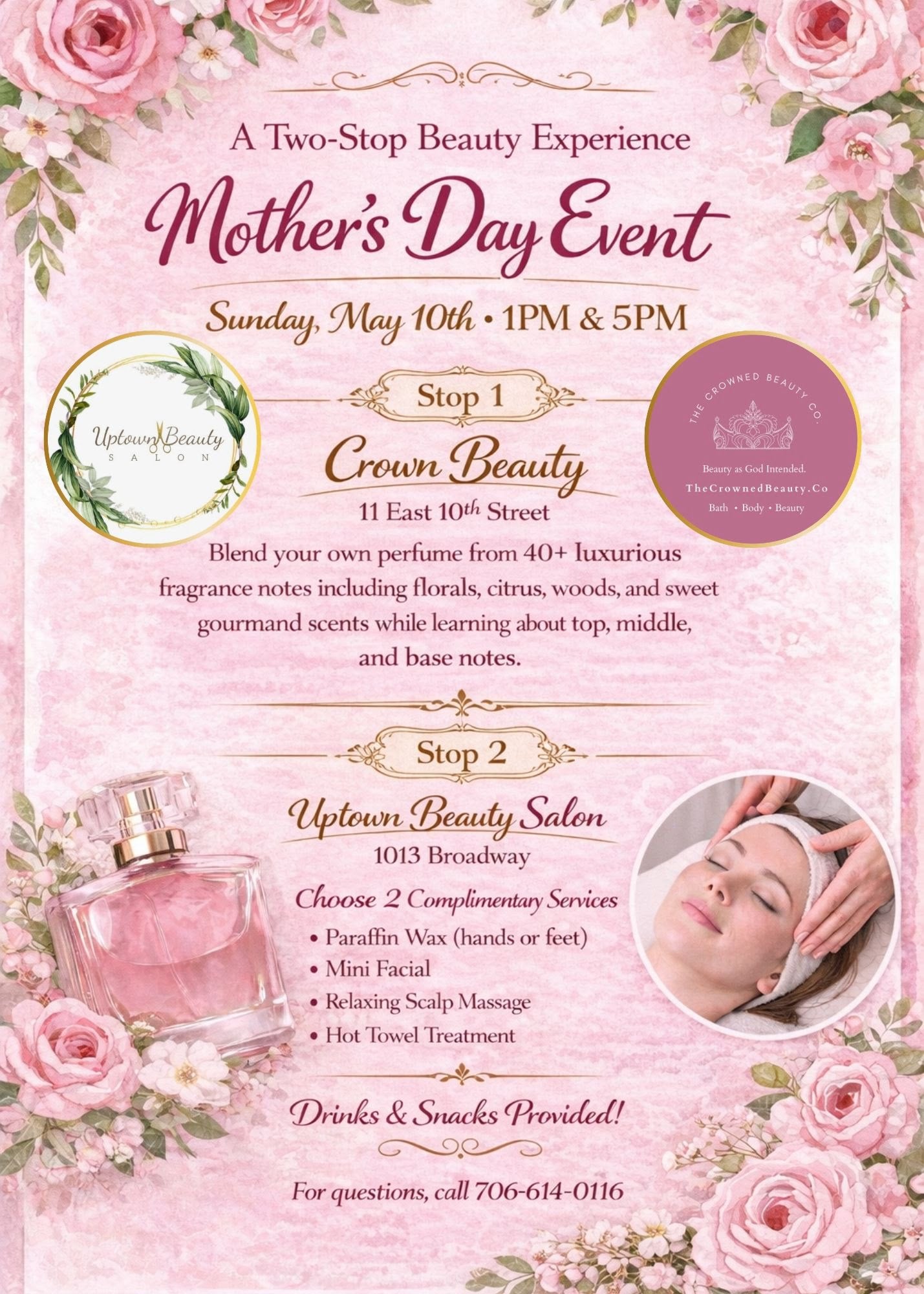 Mother's Day Event: A Two-Stop Beauty Experience