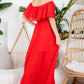 Iliana Off Shoulder Maxi Dress