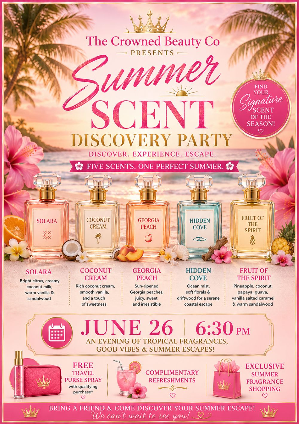 SUMMER SCENT DISCOVERY PARTY