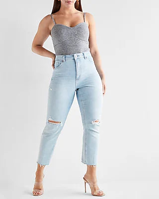 Curvy High Waisted Mom Jeans