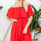 Iliana Off Shoulder Maxi Dress (Plus Size)