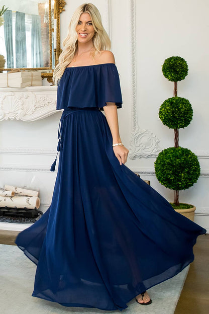 Iliana Off Shoulder Maxi Dress