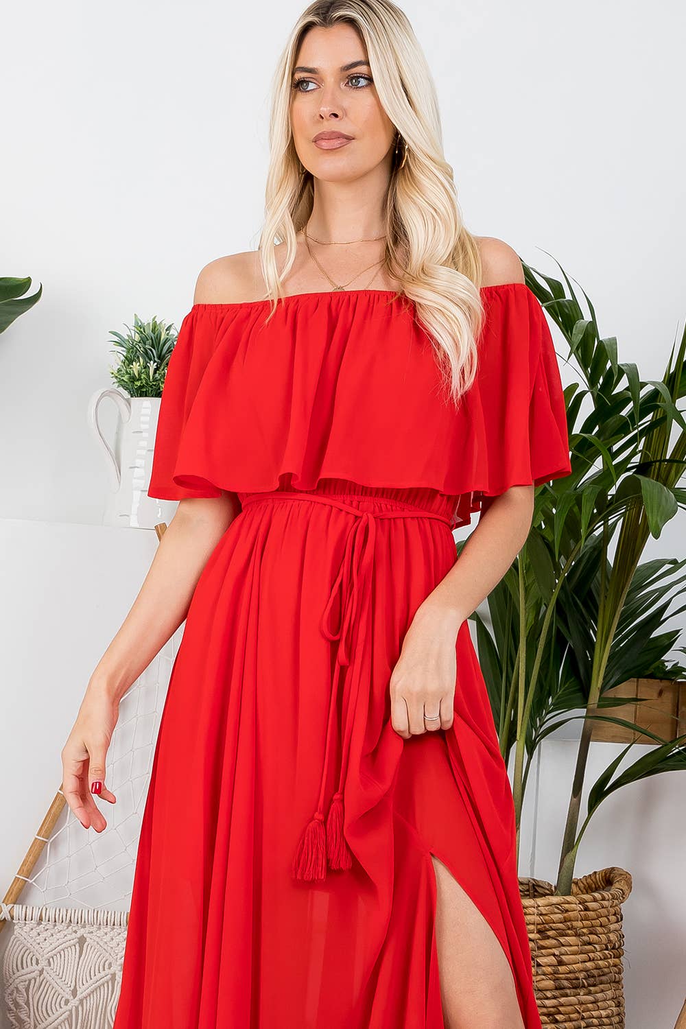 Iliana Off Shoulder Maxi Dress